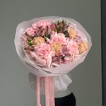 Букет «Слаженная команда» с пионовидной розой с бесплатной доставкой по Санкт-Петербургу - Фотография 8