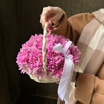 Для мамы: корзина с сиреневой хризантемой - Фотография 2