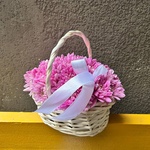 Для мамы: корзина с сиреневой хризантемой - Фотография 6