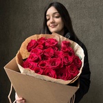 25 алых роз по акции - Фотография 4