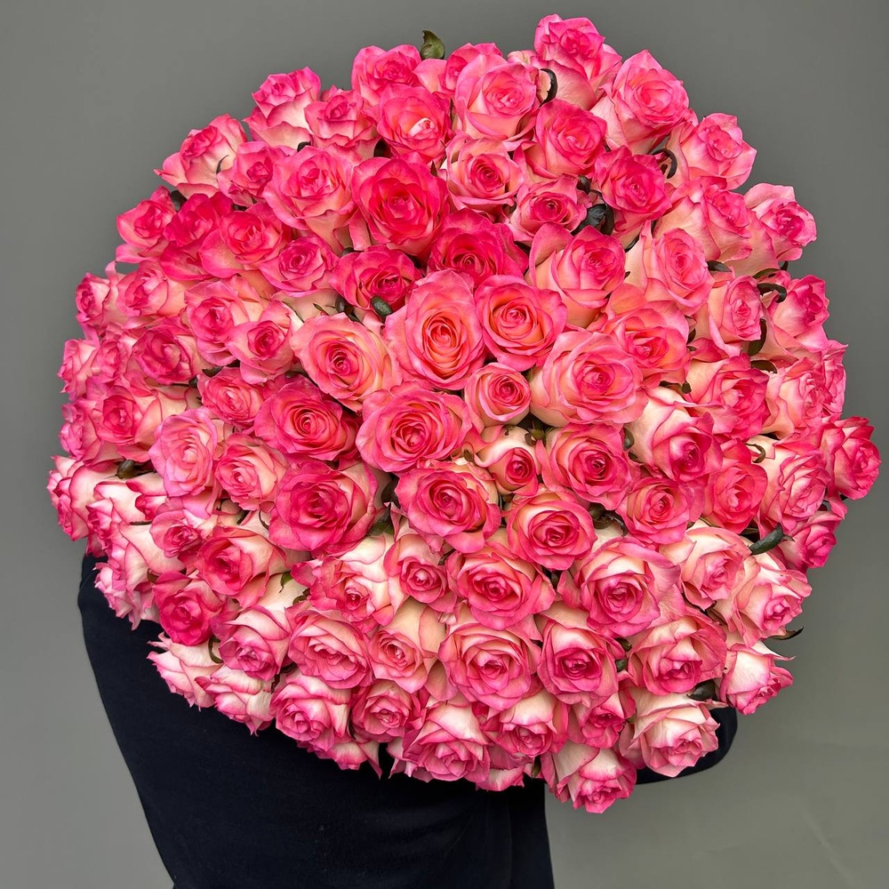 101 розовая роза