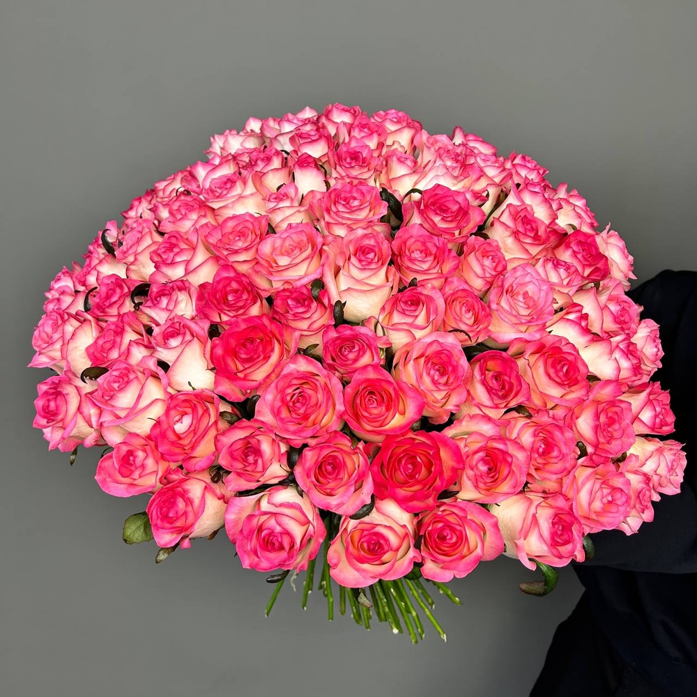 Роза 101 розовая роза по цене 26669 ₽ - купить в RoseMarkt с