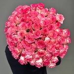 71 розовая роза с доставкой по Санкт-Петербургу - Фотография 7