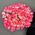 71 розовая роза с доставкой по Санкт-Петербургу - Фотография 9