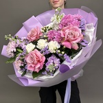 Букет «‎Простите, я проспал»‎ с аквабоксом и коробкой-пересноской - Фотография 4