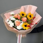 Букет «‎Просто допса»‎ с аквабоксом и коробкой-пересноской - Фотография 8