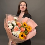 Букет «‎Просто допса»‎ с аквабоксом и коробкой-пересноской - Фотография 4