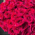 161 красная роза в корзине - Фотография 4