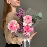 Запах весны: ароматная сирень с французской розой - Фотография 2