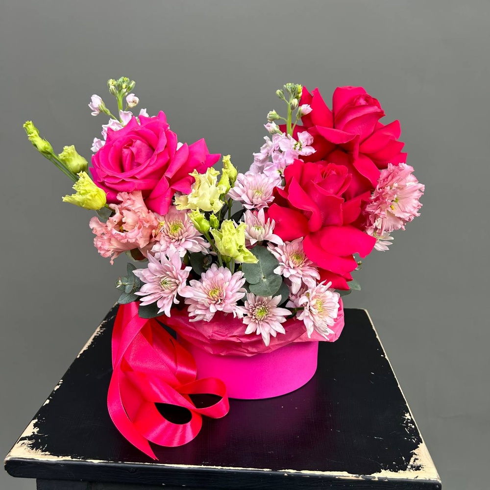 Розовый каприз: роза Пинк Флойд и лизиантус