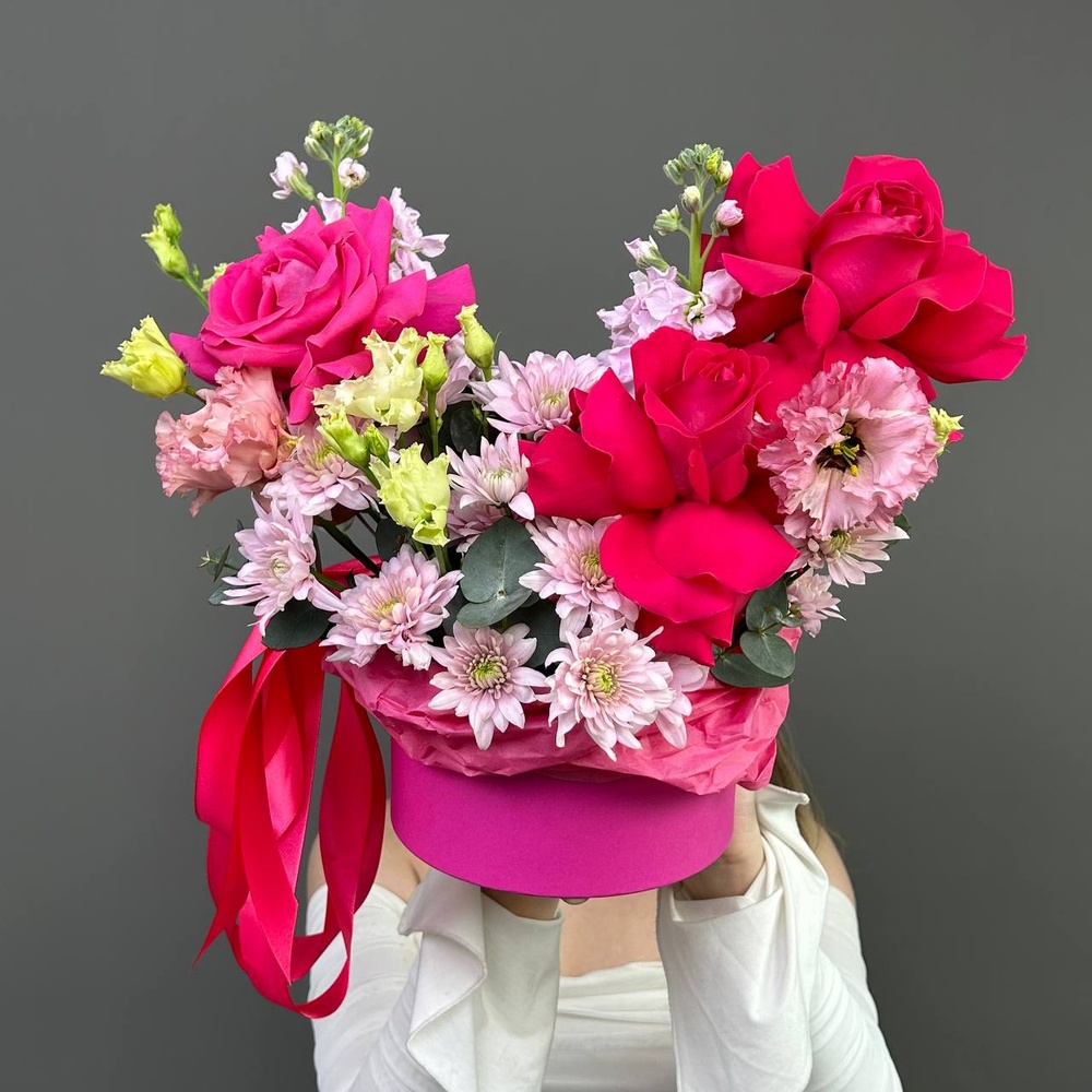 Розовый каприз: роза Пинк Флойд и лизиантус