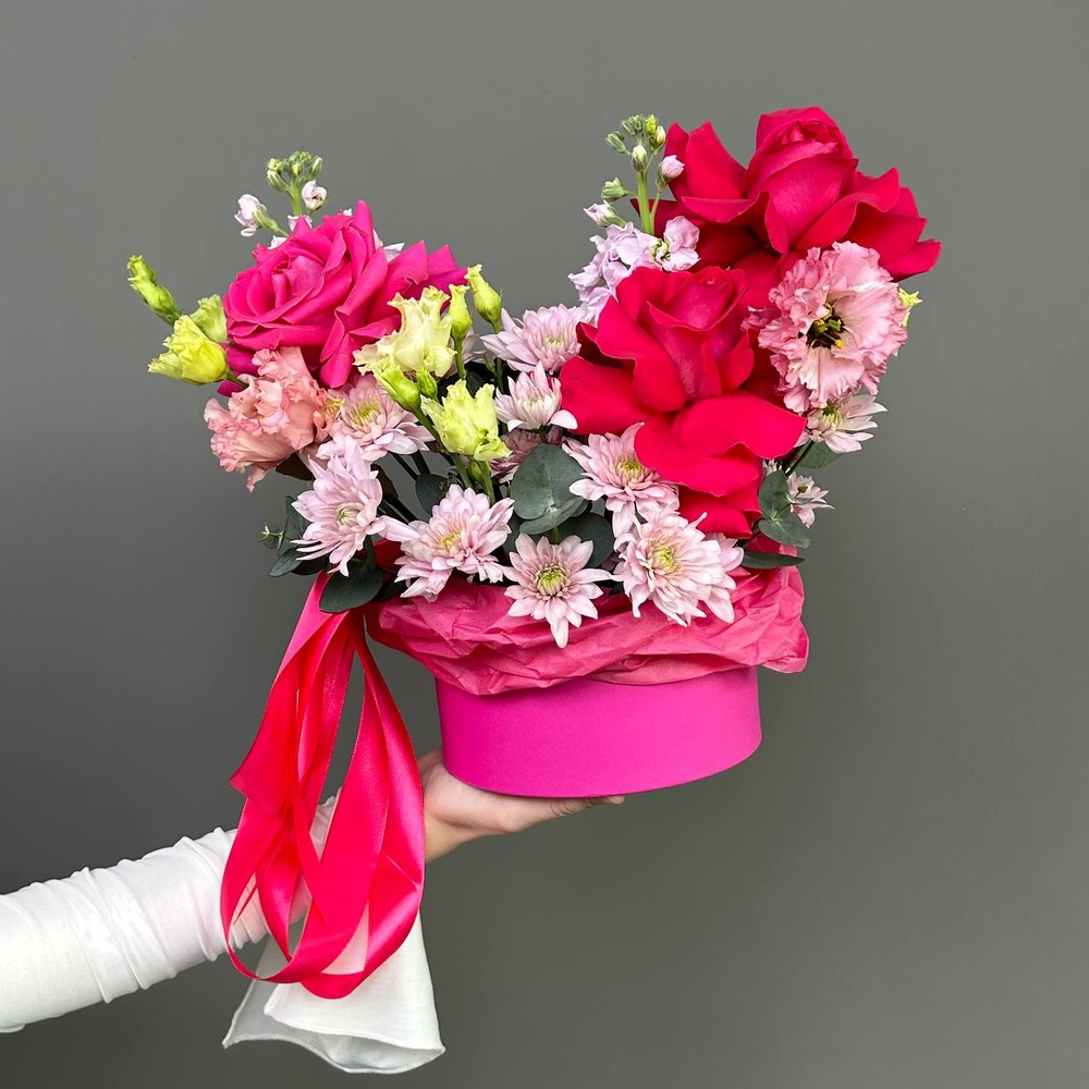 Розовый каприз: роза Пинк Флойд и лизиантус