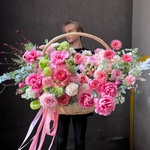 Большая корзина с пионами и пионовидными розами, орхидеями, гортензиями и каллами в Санкт-Петербурге - Фотография 3 Большая корзина с пионами и пионовидными розами, орхидеями, гортензиями и каллами в Санкт-Петербурге - Фотография 3