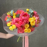 Корал-Спрингс: коралловые пионы и кустовая роза - Фотография 11