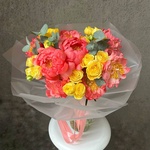 Корал-Спрингс: коралловые пионы и кустовая роза - Фотография 5