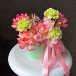 Яркая композиция в миниатюрной шляпной коробке с конфетами в Санкт-Петербурге - Фотография 8