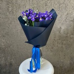 Конечно, Вася! Букет ирисов в упаковке - Фотография 8