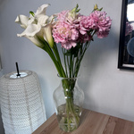 Дуобукет: белые каллы и розовый лизиантус с доставкой в Санкт-Петербурге - Фотография 6