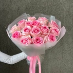 Пинк Муд: букет из 15 розовых роз - Фотография 7 Пинк Муд: букет из 15 розовых роз - Фотография 7