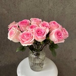 Пинк Муд: букет из 15 розовых роз - Фотография 3 Пинк Муд: букет из 15 розовых роз - Фотография 3