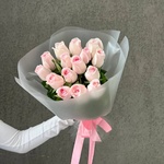 Фламенко: букет из кенийской розы 40 см, 15 цветков - Фотография 4