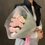 Фламенко: букет из кенийской розы 40 см, 15 цветков - Фотография 7