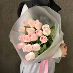 Фламенко: букет из кенийской розы 40 см, 15 цветков - Фотография 2