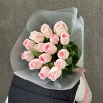 Фламенко: букет из кенийской розы 40 см, 15 цветков - Фотография 9