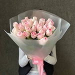 Фламенко: букет из кенийской розы 40 см, 25 цветков - Фотография 8