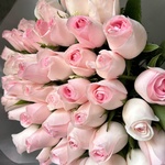 Фламенко: букет из кенийской розы 40 см, 51 цветок - Фотография 8