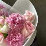 Цветочки для дочки: букет в розовых оттенках - Фотография 5