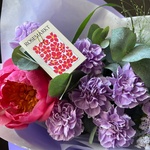 Черничный фраппе: пион и волшебные гвоздики - Фотография 3