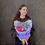 Черничный фраппе: пион и волшебные гвоздики - Фотография 4