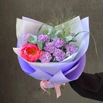 Черничный фраппе: пион и волшебные гвоздики - Фотография 8