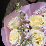 Авторский букет: розовый жемчуг - Фотография 8