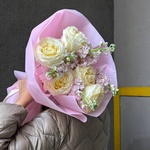 Авторский букет: розовый жемчуг - Фотография 6