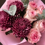 Дуобукет: хризантемы и роза Мандала - Фотография 10