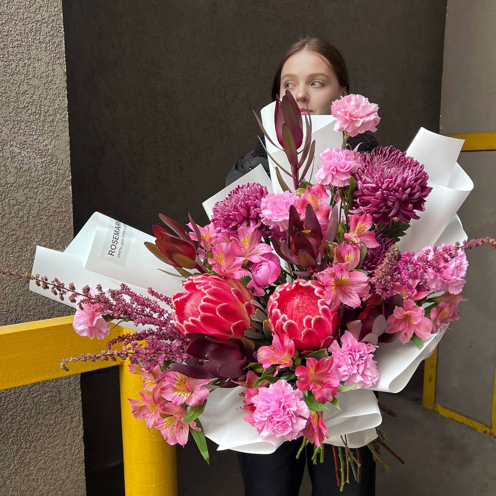 Президентский подарок: авторский букет с африканской розой