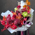 Золотое сечение: вип-букет в осенней гамме - Фотография 5