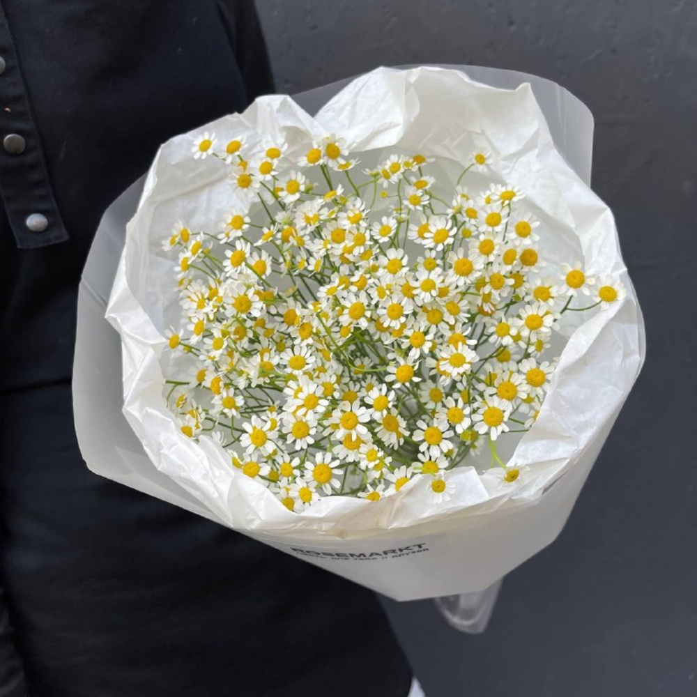 Цветы 9 матрикарий (ромашек) с доставкой по СПб от Розмаркт