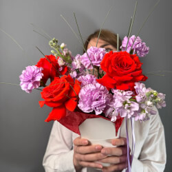 Букет «Шляпная Коробка Недели «November Rain»» Букет «Шляпная Коробка Недели «November Rain»»