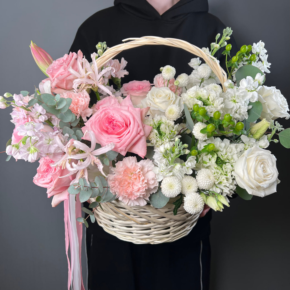 Баскета: корзина с цветами за 24790
