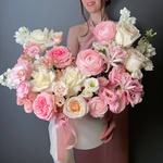 Боска: цветы в шляпной коробке за 36990 - Фотография 2