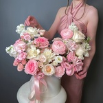 Боска: цветы в шляпной коробке за 36990 - Фотография 3