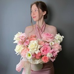 Боска: цветы в шляпной коробке за 10990 - Фотография 7