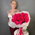 Феличита: 15 розовых роз - Фотография 8