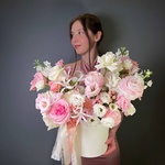 Боска: цветы в шляпной коробке за 24590 - Фотография 2