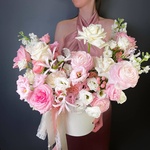 Боска: цветы в шляпной коробке за 24590 - Фотография 1