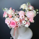 Боска: цветы в шляпной коробке за 24590 - Фотография 7