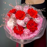 Букет недели: авторский букет свежих цветов по акции с доставкой круглосуточно в Санкт-Петербурге - Фотография 1